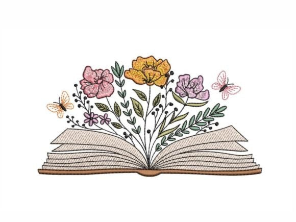 Floral Butterfly Book