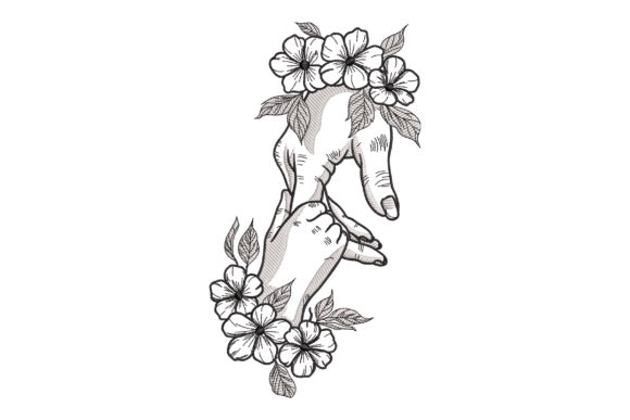 Floral Mama Hands