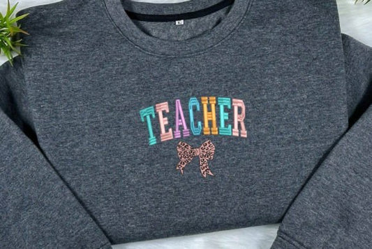 Teacher Leopard Bow
